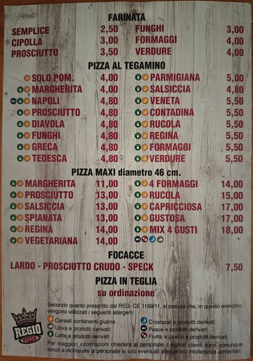 Menu Pizza Regio-2