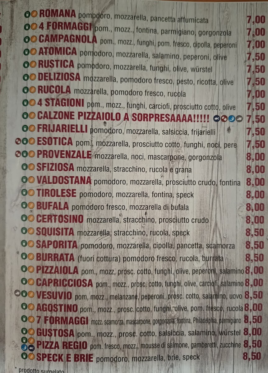 Menu Pizza Regio-3